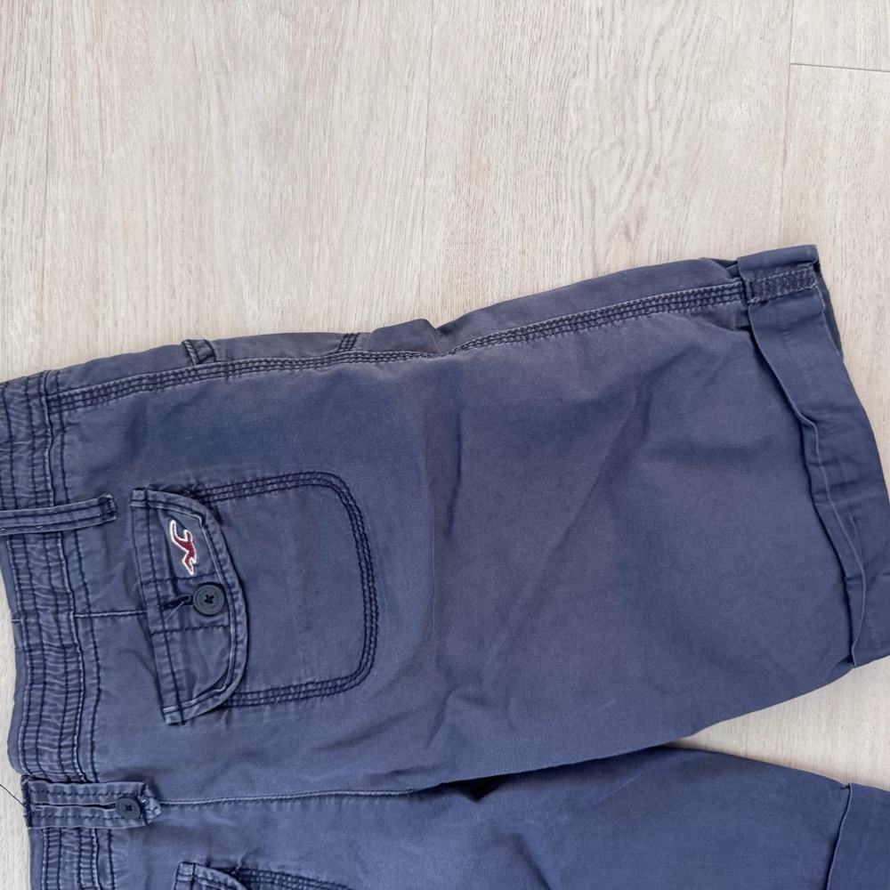 Hollister Vintage 2008 Cargo Shorts Blue Y2K Size 5 Women's Juniors Bermuda - Picture 9 of 10